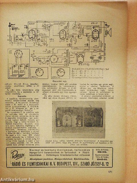 Rádió és filmtechnika 1950. augusztus