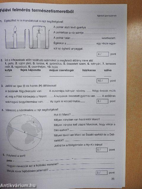 Felmérő feladatlapok a 4. osztályos tankönyvcsomaghoz