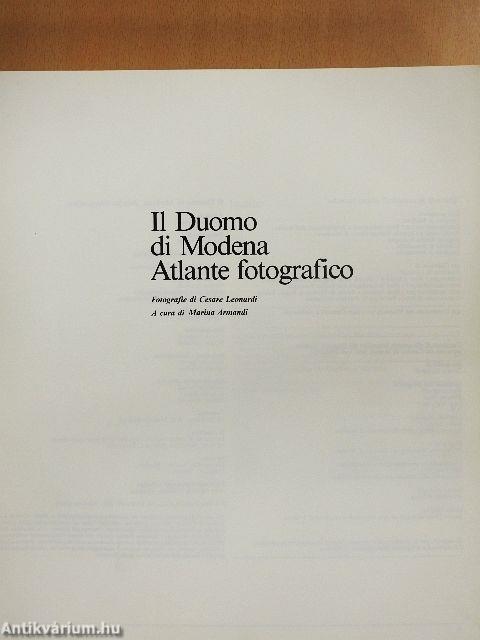 Il Duomo di Modena Atlante fotografico