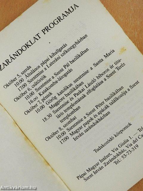 Jubileumi zarándoklat Szent István király halálának 950. évfordulóján