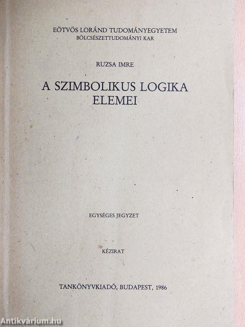 A szimbolikus logika elemei