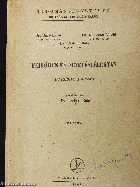 Fejlődés és neveléslélektan