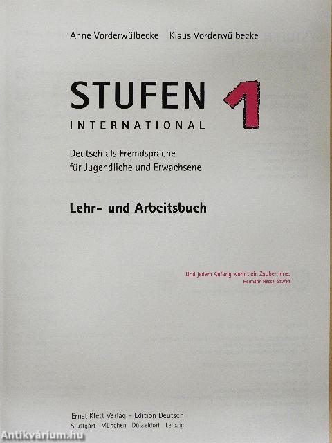 Stufen International - Lehr- und Arbeitsbuch 1.
