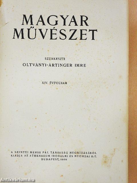 Magyar Művészet 1938/1-12. (rossz állapotú)