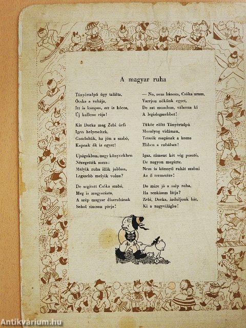 Tányértalpú koma új képeskönyve (rossz állapotú)