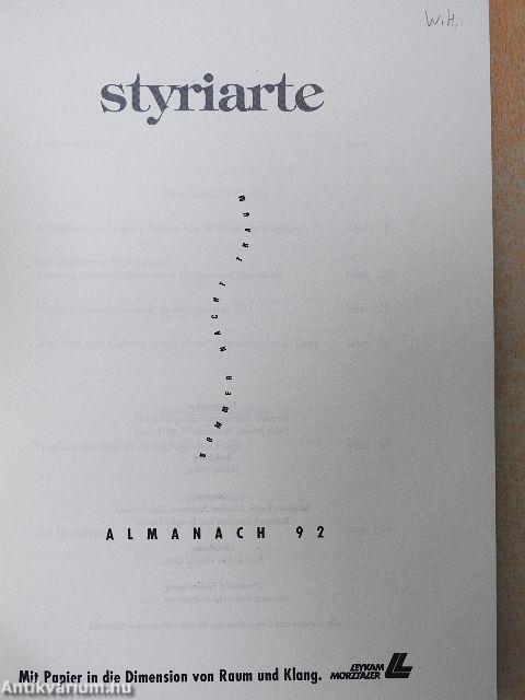 Styriarte - Almanach 92
