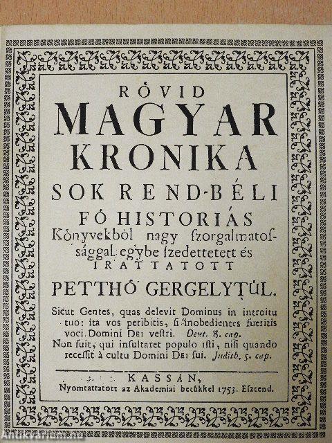 Rövid magyar kronika