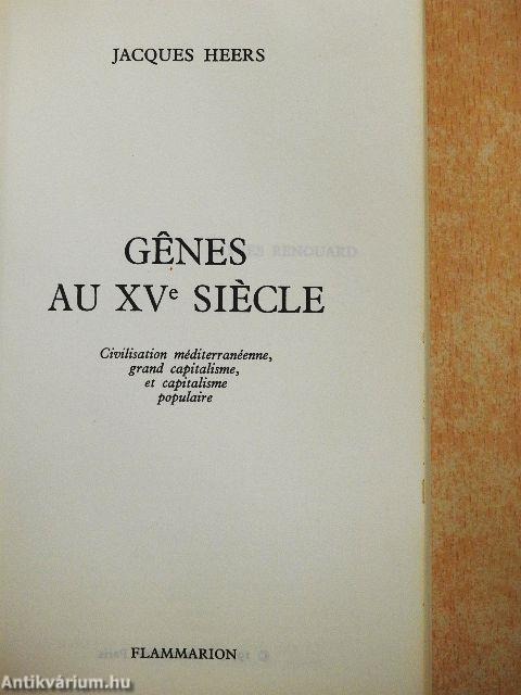 Genes au XVe Siécle