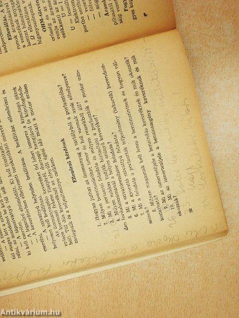 Segédlet a személygépkocsivezetők műszaki vizsgájához I.