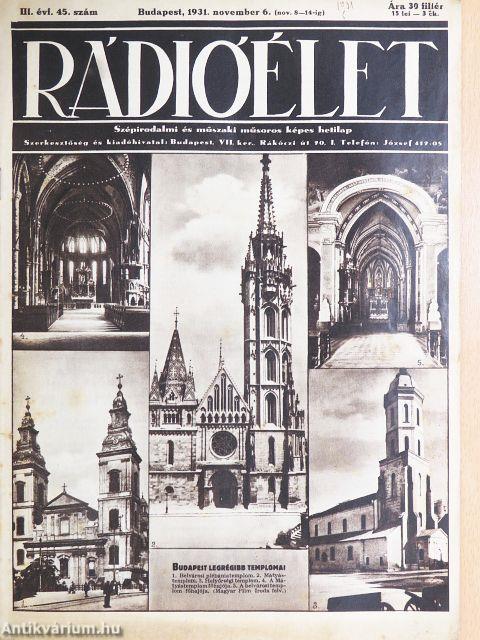 Rádióélet 1931. november 6.