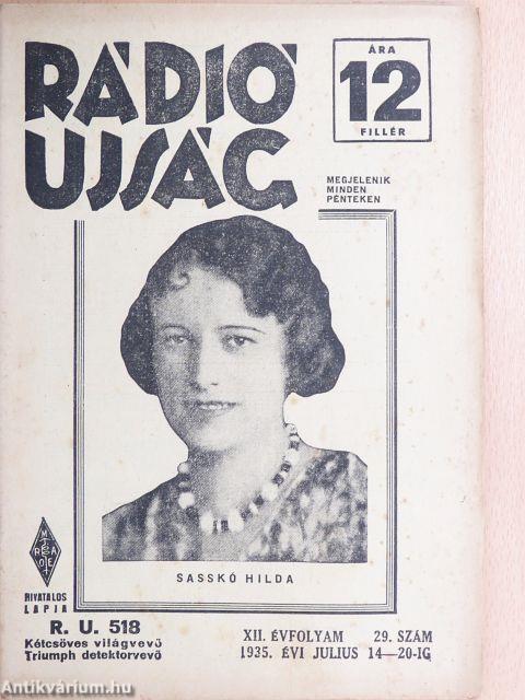 Rádió Ujság 1935. július 14-20.