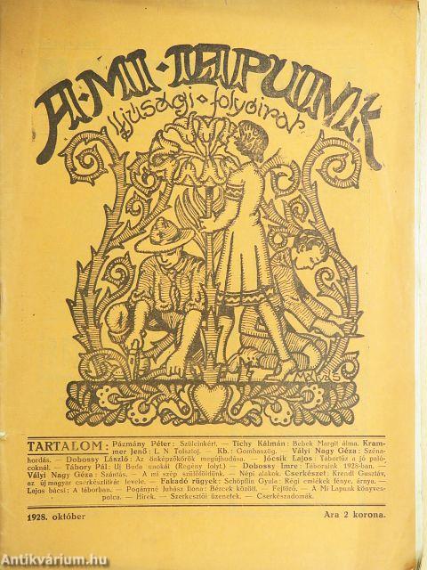 A Mi Lapunk 1928. október