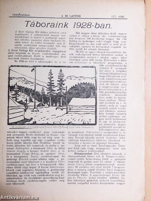 A Mi Lapunk 1928. október