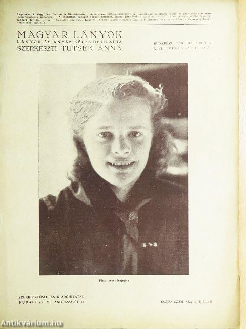 Magyar Lányok 1939. december 3.