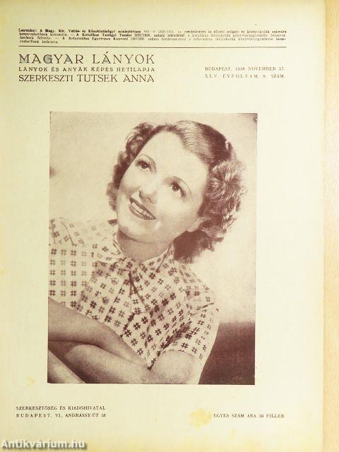 Magyar Lányok 1938. november 27.