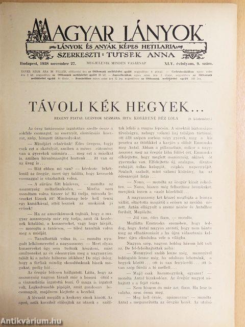 Magyar Lányok 1938. november 27.