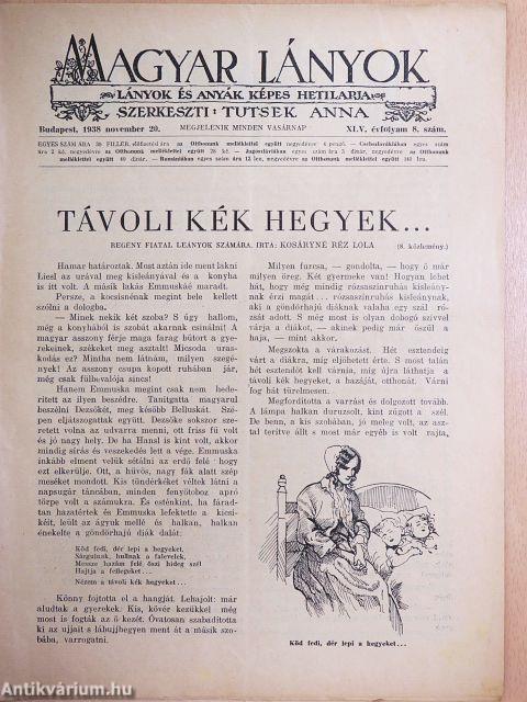 Magyar Lányok 1938. november 20.