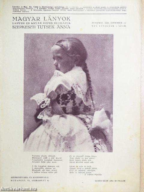 Magyar Lányok 1938. november 13.