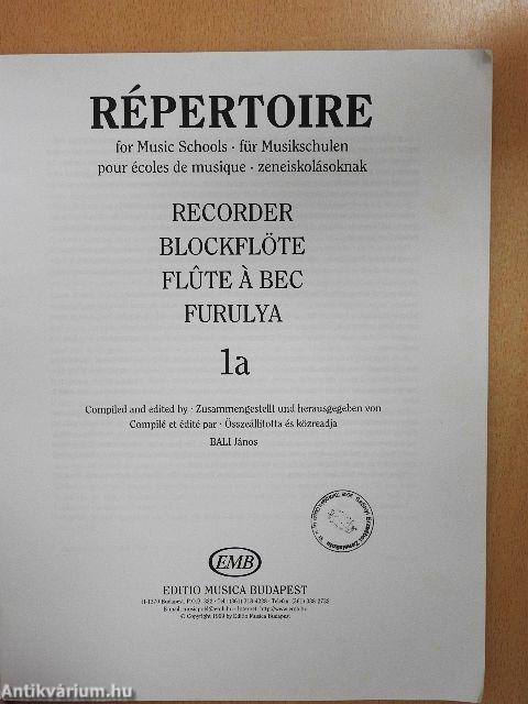 Répertoire zeneiskolásoknak