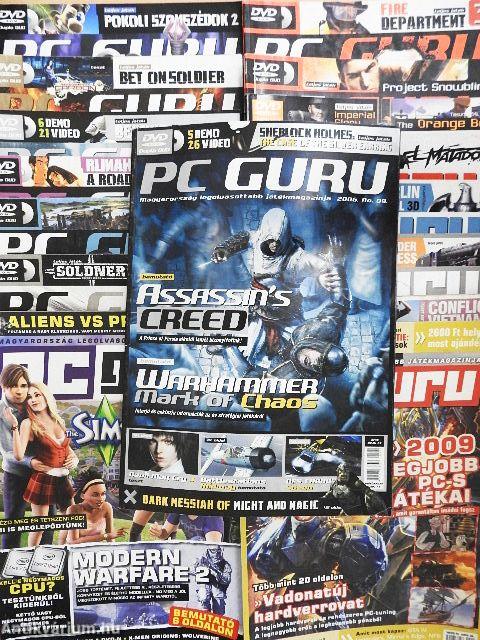 PC Guru 2006-2009. (vegyes számok) (16 db)