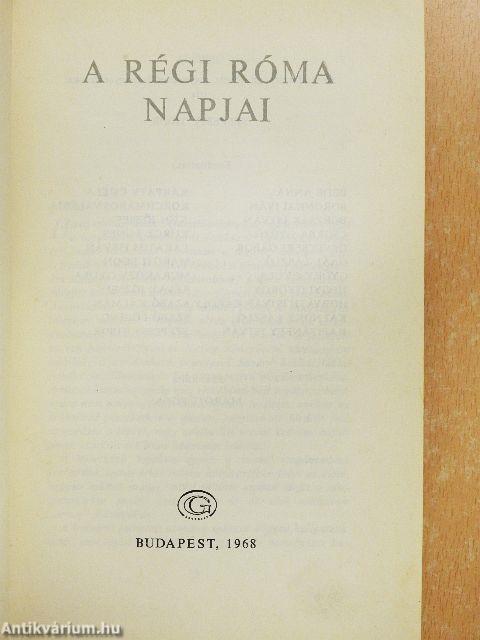 A régi Róma napjai