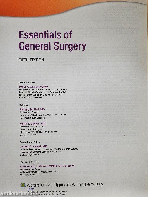 Essentials of General Surgery