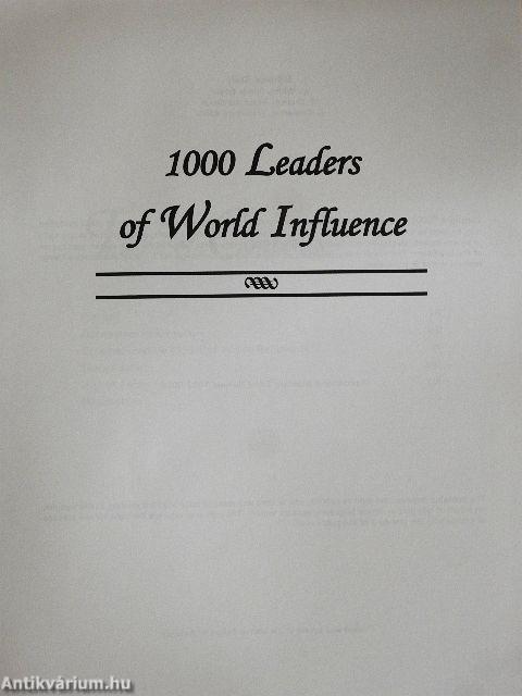 1000 Leaders of World Influence