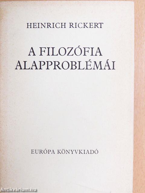 A filozófia alapproblémái