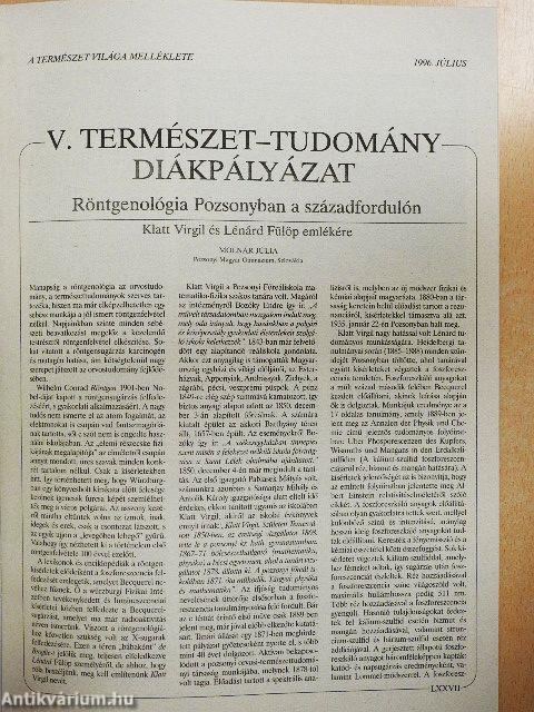 Természet Világa 1996. január-december