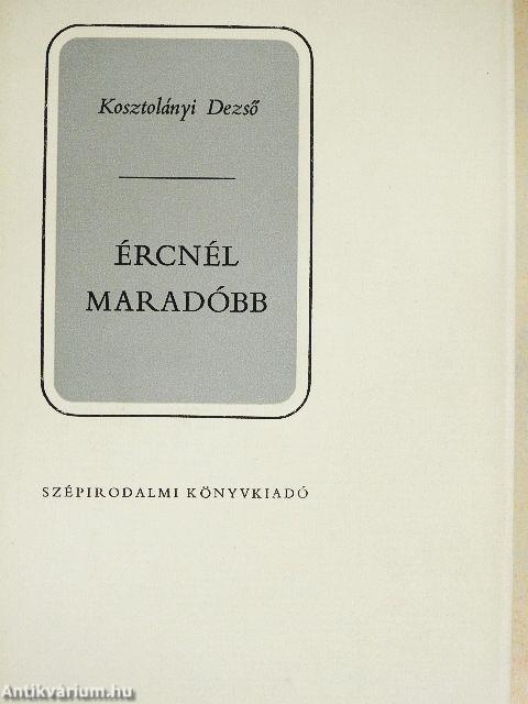 Ércnél maradóbb
