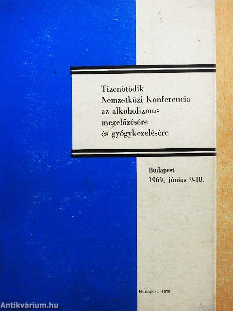Tizenötödik Nemzetközi Konferencia az alkoholizmus megelőzésére és gyógykezelésére