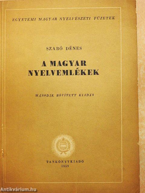 A magyar nyelvemlékek