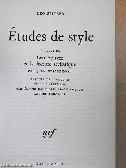 Études de style