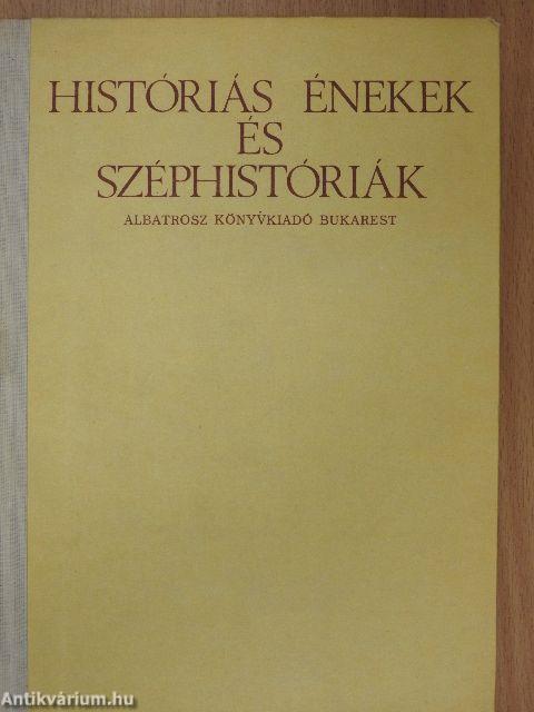 Históriás énekek és széphistóriák
