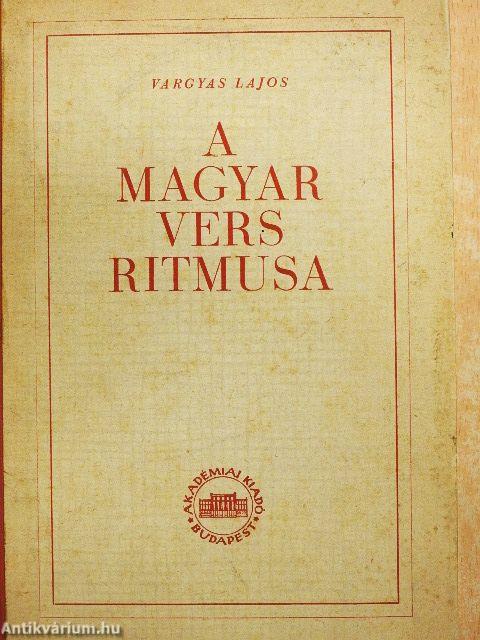 A magyar vers ritmusa