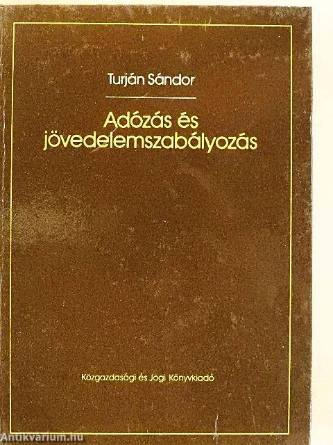 Adózás és jövedelemszabályozás