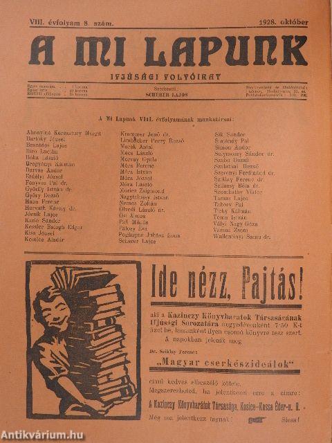 A Mi Lapunk 1928. október