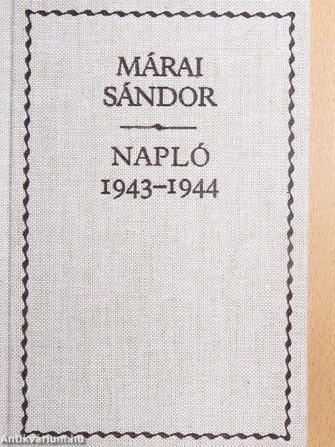 Napló 1943-1944