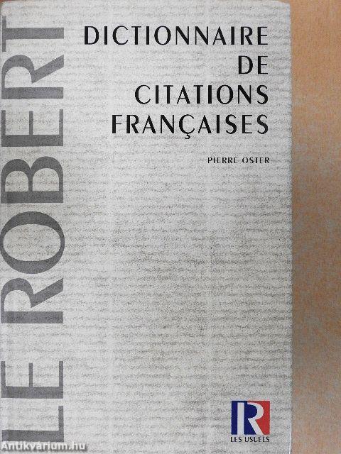 Dictionnaire de Citations Francaises
