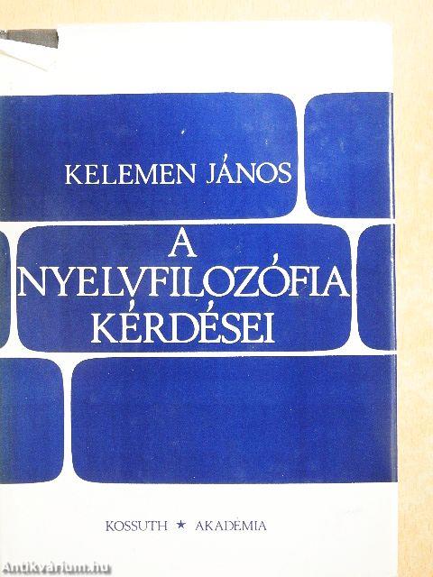 A nyelvfilozófia kérdései