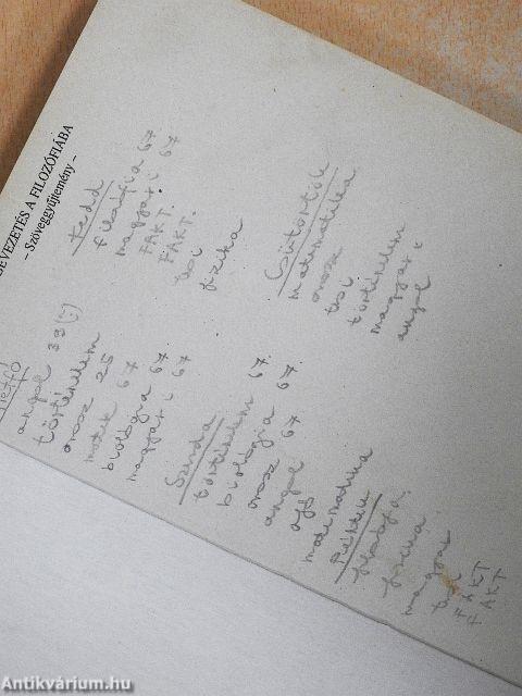 Bevezetés a filozófiába