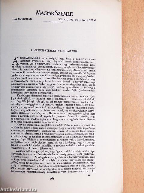 Magyar Szemle 1939. november