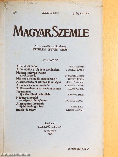 Magyar Szemle 1938. november