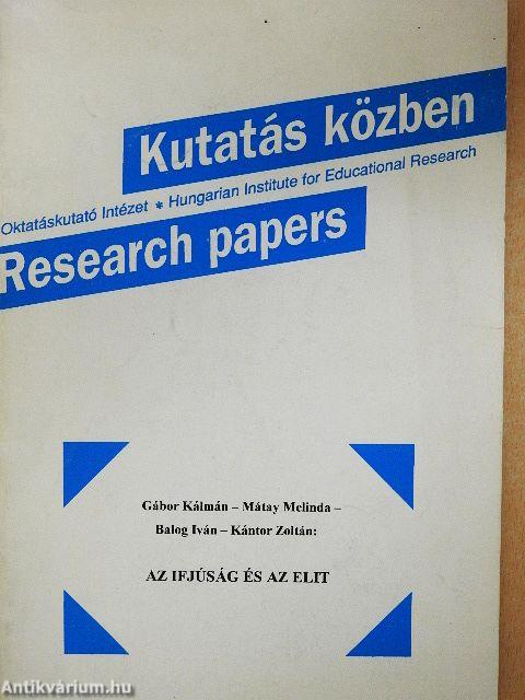 Az ifjúság és az elit