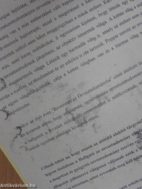 Bevezetés az orvostudományba