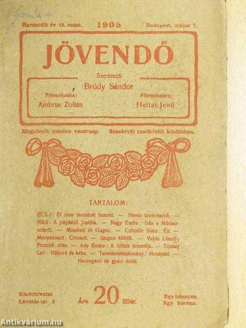 Jövendő 1905. május 7.