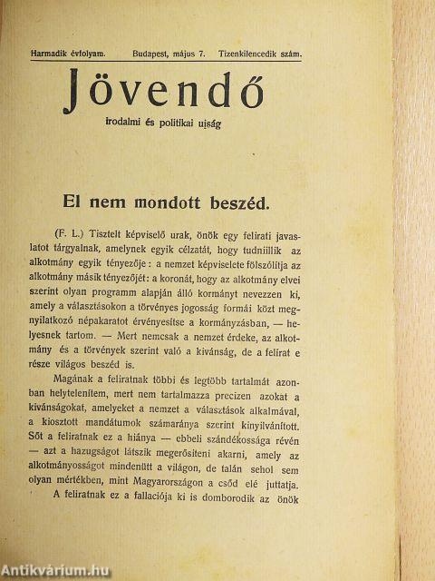Jövendő 1905. május 7.