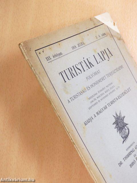 Turisták lapja 1918. július 