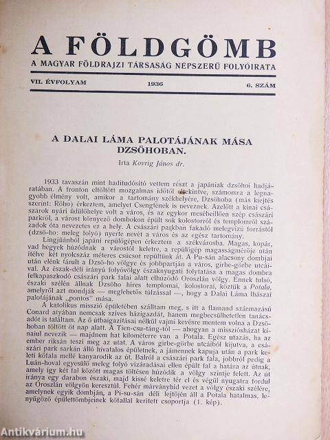 A Földgömb 1936. június