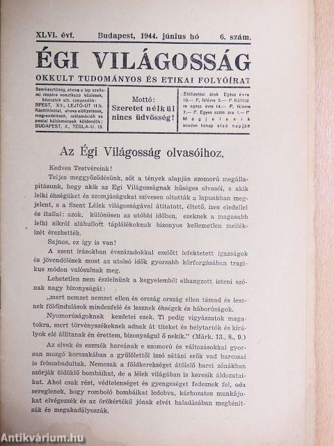 Égi világosság 1944. június